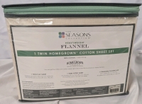 As New Twin The Season Collection Heavyweight Flannel Sheet Set