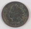 1891 - 2000 USA Coin Lot . 1891 Indian Head Penny , 1962 & 1963 Silver Half Dollar , 1944 , 1945 & 1946 Silver Dimes , 1972 & 1976 Half Dollar & 2000 Sacagawep Dollar . - 2