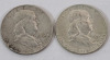 1891 - 2000 USA Coin Lot . 1891 Indian Head Penny , 1962 & 1963 Silver Half Dollar , 1944 , 1945 & 1946 Silver Dimes , 1972 & 1976 Half Dollar & 2000 Sacagawep Dollar . - 3