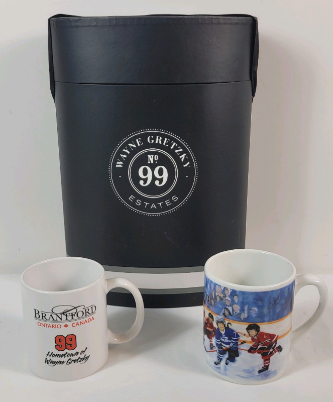 No.99 Wayne Gretzky Estates Double Bottle Wine Box , Brantford Coffee Mug & Tim Hortons Hockey Coffee Mug #2