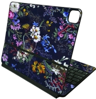 As-New MightySkins Apple iPad Pro Smart Keyboard 12.9" Skin : Pattern: Midnight Blossom | Protective, Durable, and Unique Vinyl Decal wrap Cover | Easy to Apply | Made in The USA