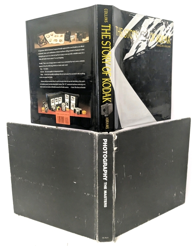 2 Vintage Hardcover Photography Books | Photography : The Masters (Oversized) & 1990 The Story of Kodak by Douglas Collins (Undated)