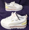 New PUMA Ladies MAYZE LTH Platform Sneakers: White, Lotus (Size 7)