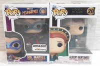 2 New in Box Ms. Marvel & Alicent Hightower Funko Pop Vinyl Figures | Figures Measure Roughly 3&frac12;" Tall