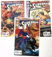 3 2007 DC Comics SUPERMAN Direct Sale Popular Run Issues : #666 The Beast ...from Krypton?, #667 As the World Watches & #668 The Search Begins for The Third Kryptonian! , All Bagged / Boarded