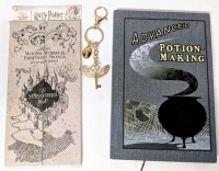 New Harry Potter! Advanced Potion-Making Textbook, The Marauder's Map & Winged Key Keychain