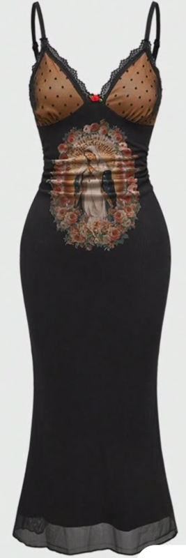 New Size Small Ladies Lined Mesh Dress