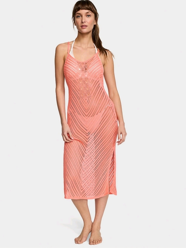 New Size XS Women's VICTORIA'S SECRET Crochet Cover Up Dress | Retails $95.95