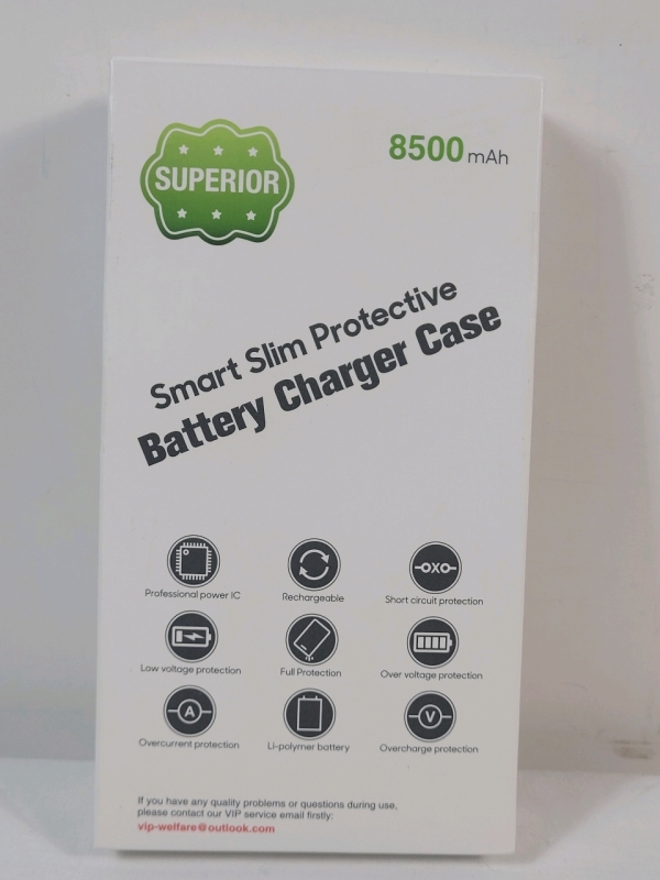 New - iPhone 13 / iPhone 13Pro Smart Slim Protective Battery Charger Case , 8500mAh