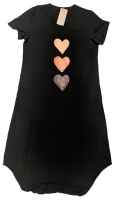 New Size MED Women's V-Neck Short Sleeve T-Shirt Dress