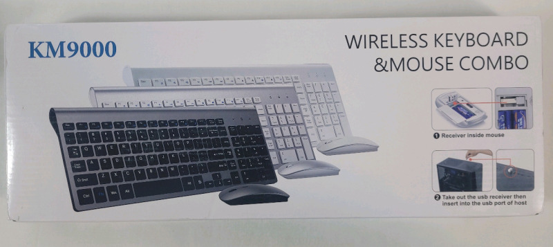 New - KM9000 Wireless Keyboard & Mouse Combo .