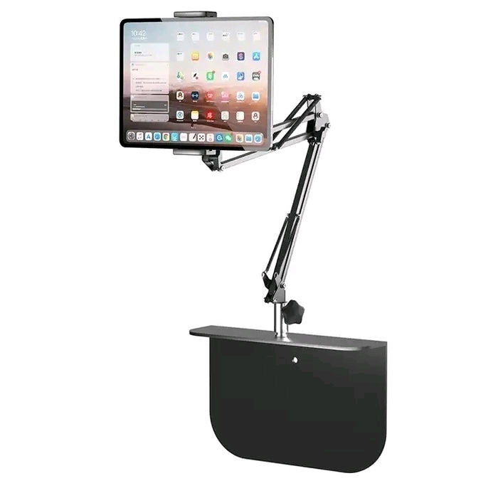 New - Long Extension Bedside Tablet Multi-functional Universal Lazy Mobile Phone Stand . All Black