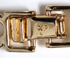 New 18K Gold Plated 8.0mm Crescent Bracelet - Adjustable 7" - 8" Long - 5