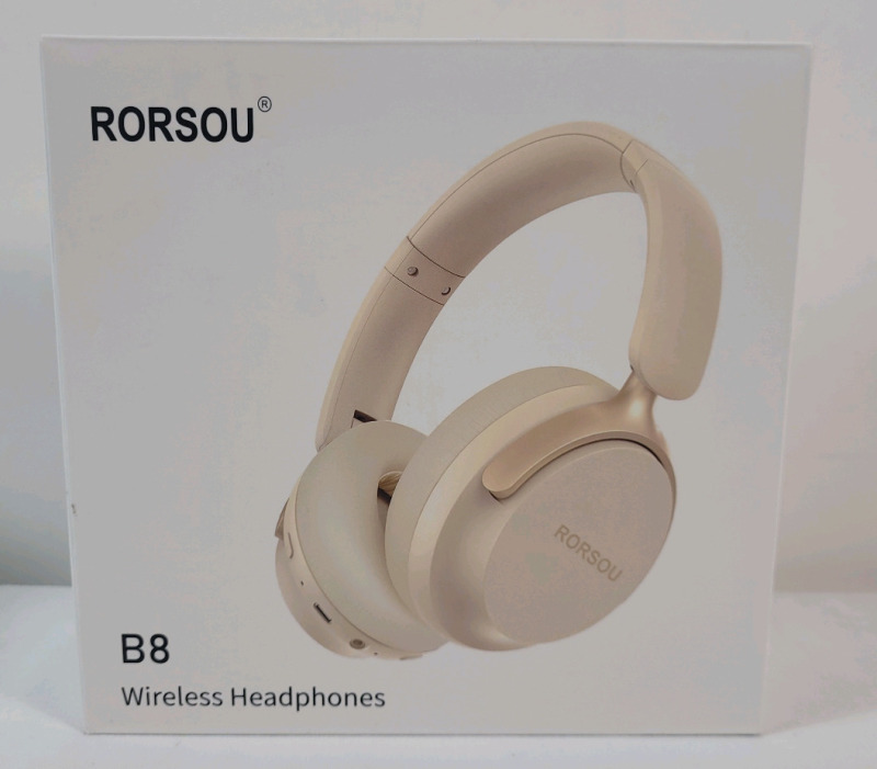 New - Rorsou B8 Wireless Headphones , Tan