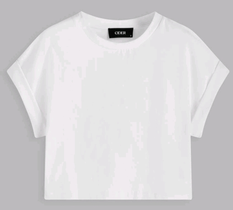 New Size 3XL Women's CIDER LA Round Neckline Solid Short Sleeve Top