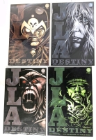 4 DC Comics Rare Run JLA Destiny Issues #1 - #4, All Bagged & Boarded