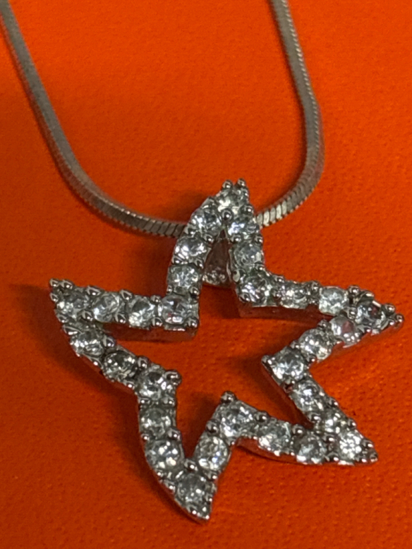 Vitage Sterling Silver FNA Italy Chain with SJ 925 Heart Pendant see description for sizes