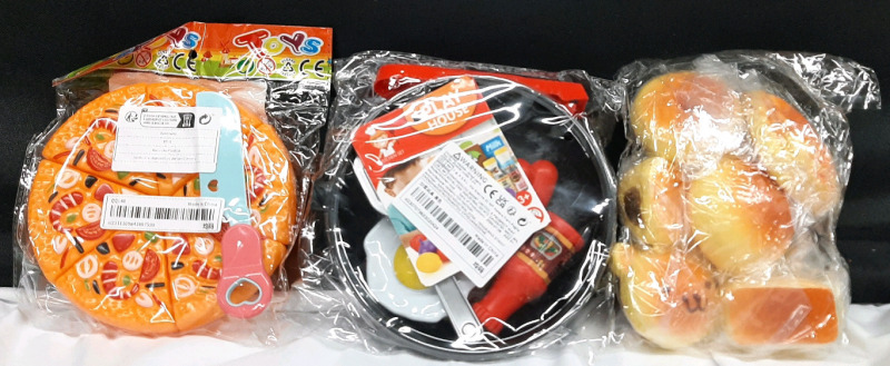 New Plastic Kitchen Toys & Squishy Bun Bear Toys | Toys Measure Roughly 7" in Diameter