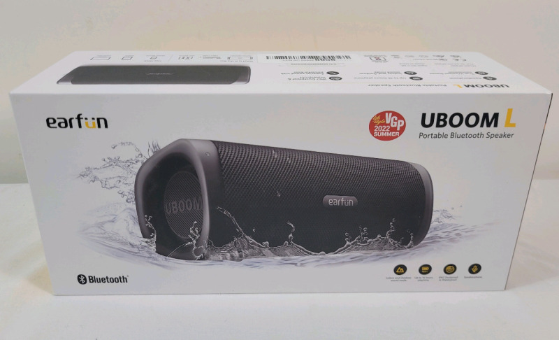 New - Earf&uuml;n UBoomL Portable Bluetooth Speaker .