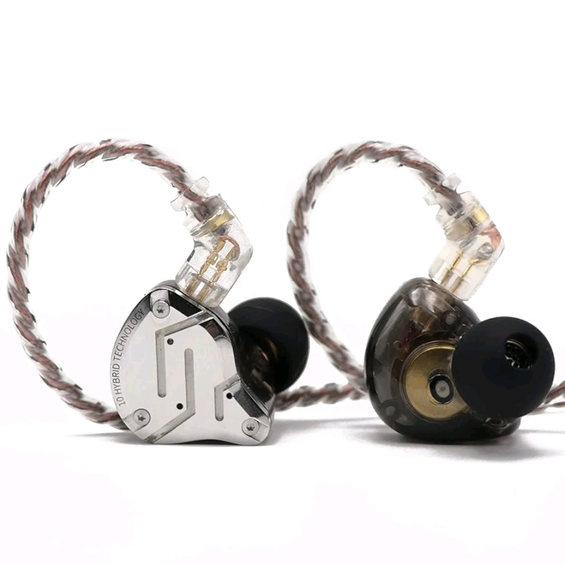 As-New Linsoul KZ ZS10 Pro Earbuds. 4BA+1DD 5 Driver in Ear Monitor, HiFi Wired Earbuds. Retails 79.99