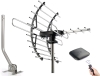 New - PIBIDI Digital HD TV Antenna, Amplified Attic/Outdoor Antenna, 360 Degree Rotation Wireless Remote, 4K 1080P VHF UHF, Mounting Pole Included, 200 Miles Range - 3