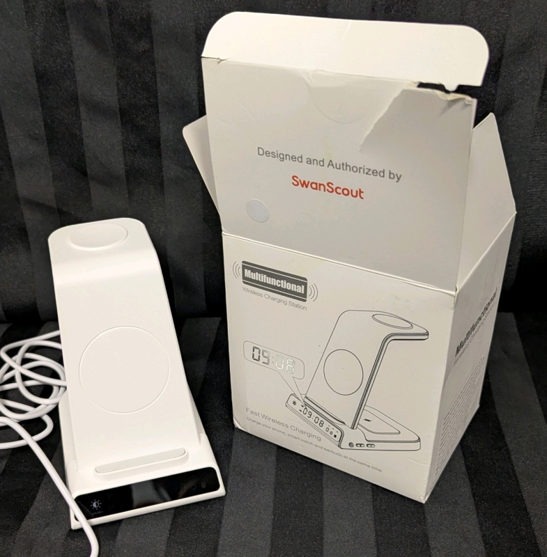 As-New Swanscout Multifunctional Wireless Charging Station.