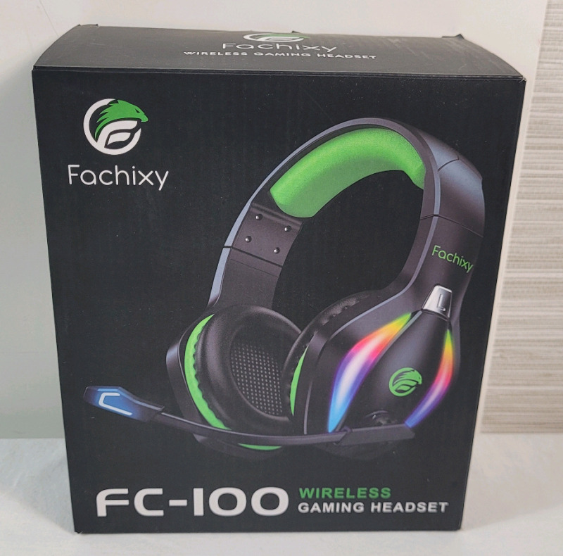 As New - Fachixy FC-100 Wireless Gaming Headset . Tested working
