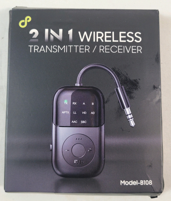 New - 2-in-1 Mini Wireless Transmitter / Receiver .