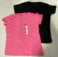 2 New Size 2XL Ladies Gildan Scoop Neck T-shirt