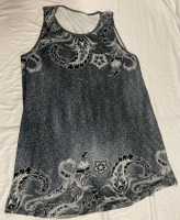 New Size 2XL Ladies Printed Sleeveless Tank Mini Dress
