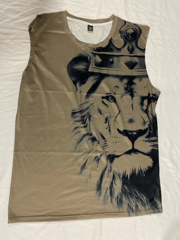 New Size XL Men&rsquo;s Royal Lion Tank Top