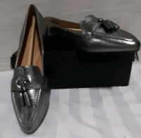 New from Talbots. Ladies Gun Metal Loafer Size 10.5. In Original Box