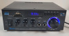 AK45 Stereo Home Audio Amplifier, 5.0 Mini Bluetooth Receiver, 300W , Blutooth HiFi Stereo Power Amplifier 2.0 Channel RMS 40W x 2 Home Stereo System with Remote Control Amp W/MIC,USB, RCA,FM Radio . Tested Powers Up , Not Tested Beyond Power Up - 2