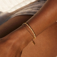 New ATOLEA Rio Bracelet, Hypoallergenic, Waterproof & Sweatproof Premium Stainless Steel + 18k Gold PVD Coating | Retails $75!