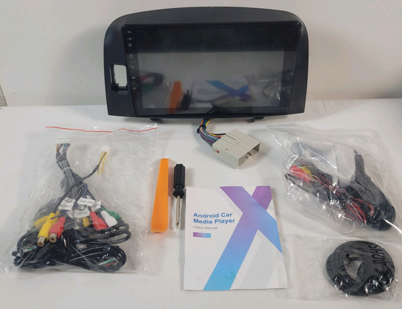 Android 9" Car Media Player w/Wiring .