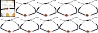 10 New Basketball-Themed Knotted Cord Bracelets - One Size Fits Most Youth to Adults