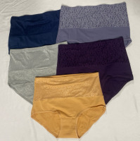 5 New Size Large Ladies High Waisted Underwear | Cotton Spandex