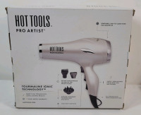 As New - Hot Tools Pro Artist 2400 Turbo Ionic Hair Dryer w/Accessories . Open Box , Tested Working