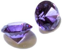 2 New 8.0mm Lab-Created Brilliant Cut "AAA" Rated Purple Sapphire Gemstones - Round