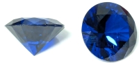 2 New 9.0mm Lab-Created Brilliant Cut "AAA" Rated Blue Sapphire Gemstones - Round