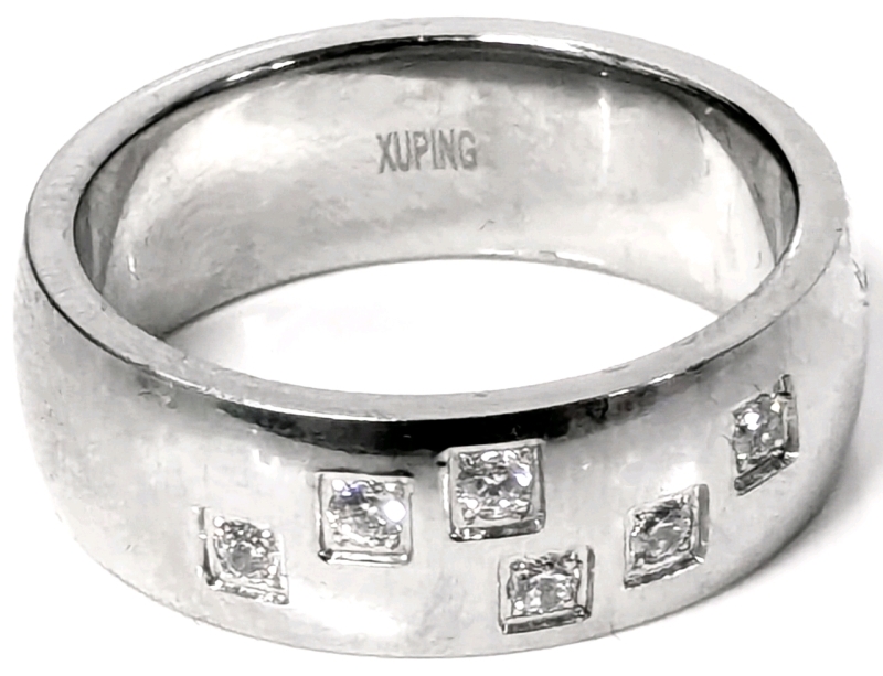 New Platinum Plated Men's Ring Size 11