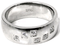 New Platinum Plated Men's Ring Size 11