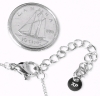 New Platinum Heart Cluster Necklace - Chain Adjustable 20" - 22" Long - 6