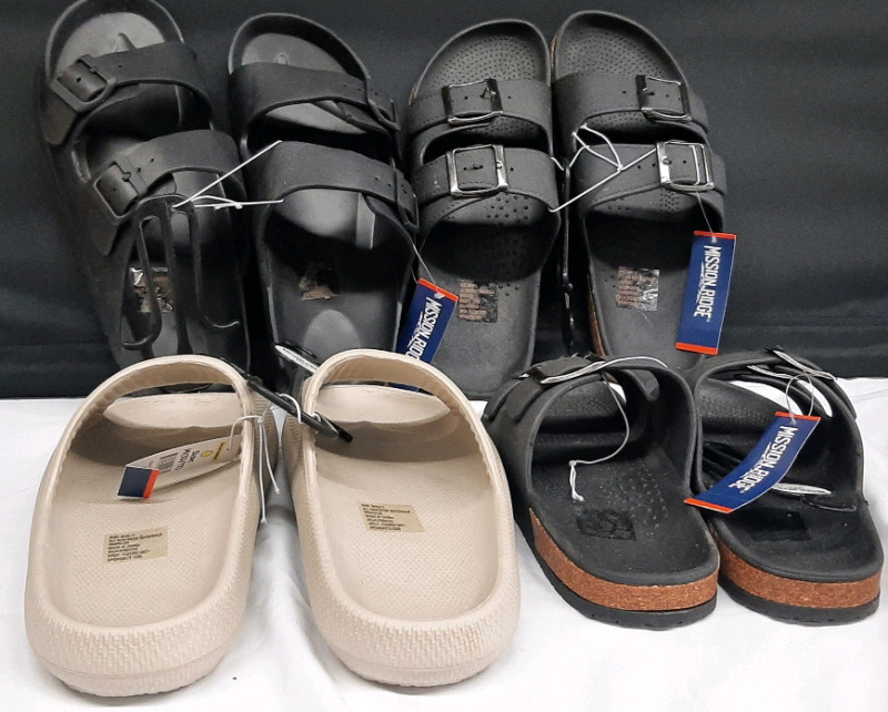 4 New sz 10/11 Men's Sandals