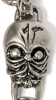 Neat Skull/ Creature Bracelet with Detailed Snake Links & Double Serpent & Ouroboros Toggle Clasp - 7.5" Long - 5
