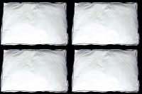 4 New Standard Size GOOD MORNING.COM Memory Foam Pillow Covers : 100% Cotton Outer, Zipper Closure - 28" &times; 18" Each