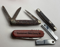 5 Vintage Pocket Knives and Tools