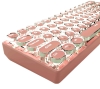 As-New in Box | SEUNKWANG EWEADN G61 Typewriter Keyboard Wireless Mechanical Keyboards, 60% Mini Typewriter Keyboard with White Backlit, Anti-Ghosting, Red Switch Bluetooth/2.4GHz/USB-C Cute Aesthetic Keyboards-Pink