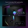 As-New in Box | REDDRAGON Waltz GS510 RGB Desktop Speakers, 2.0 Channel PC Computer Stereo Speaker with 4 Colorful LED Backlight Modes, Enhanced Bass and Easy-Access Volume Control, USB Powered w/ 3.5mm Cable - 2