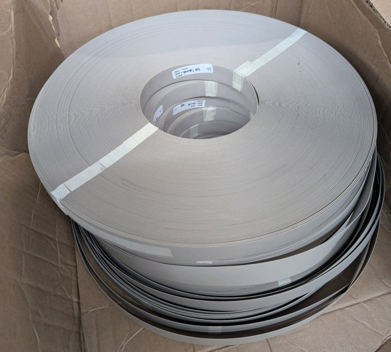 6 New Rolls of Quarry - Velvet Edge Banding. Each Roll Measures 15/16" by 1mm by 300'